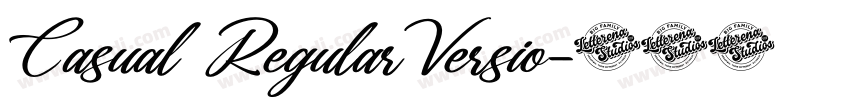 Casual RegularVersio字体转换